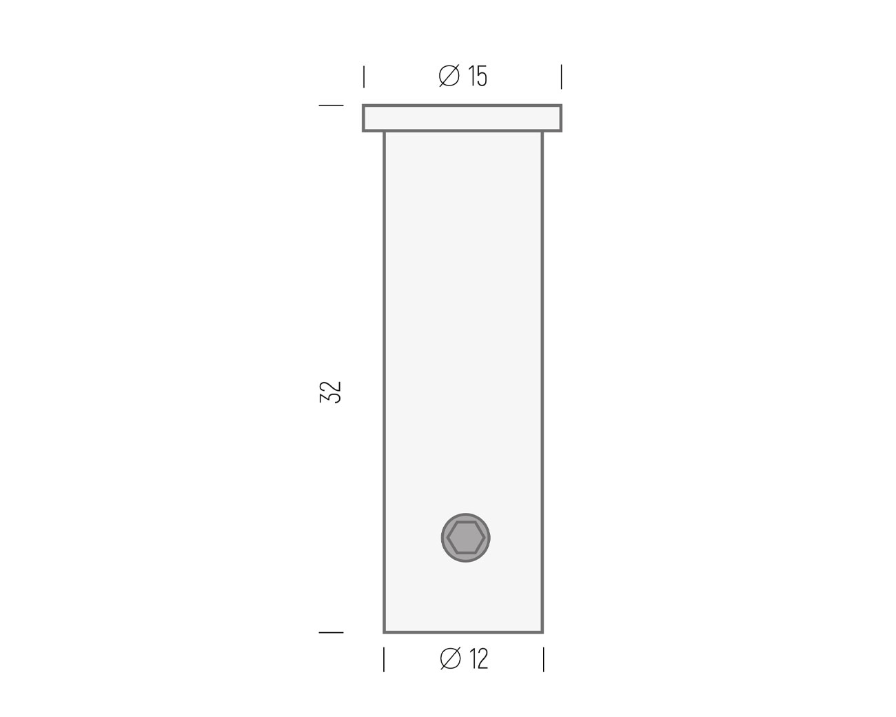 Deckenhalter iNOX  d1a.Lo